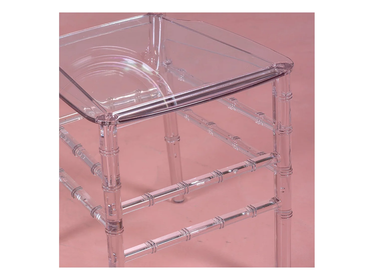 Klassieke stoel in transparant polycarbonaat - Ghost - Transparant