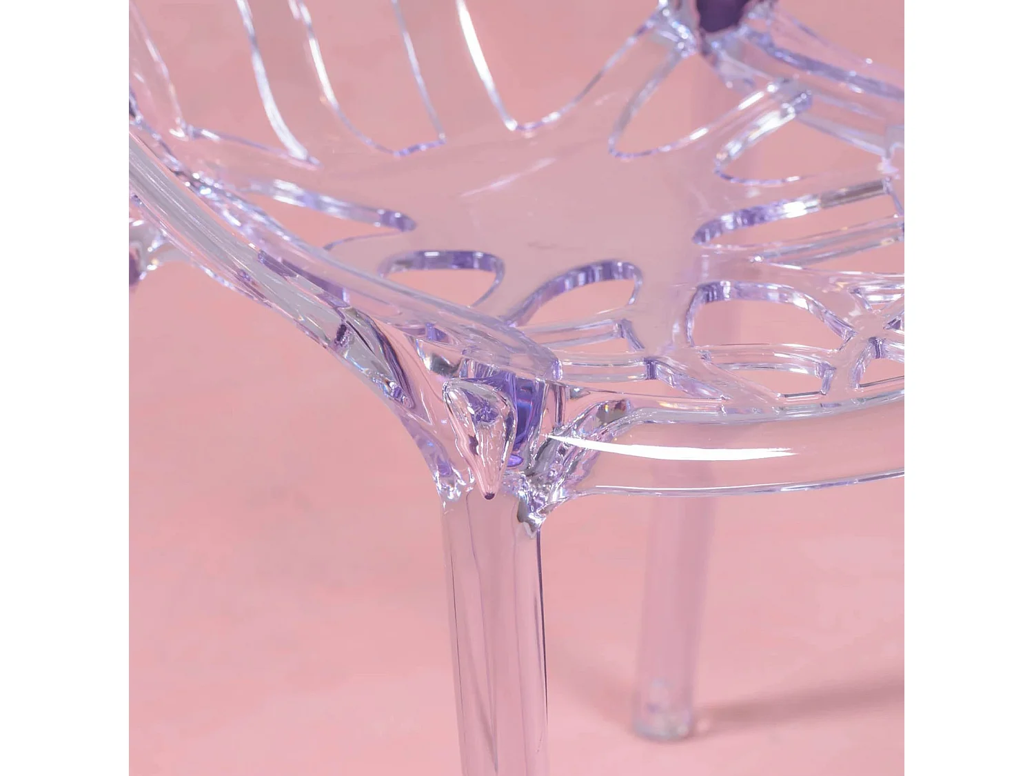 Designstoel van transparant polycarbonaat kunststof geschikt voor buiten - Chrystal - Transparant