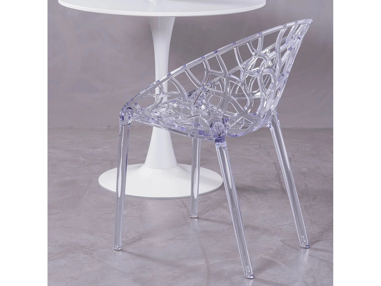 Designstoel van transparant polycarbonaat kunststof geschikt voor buiten - Chrystal - Transparant