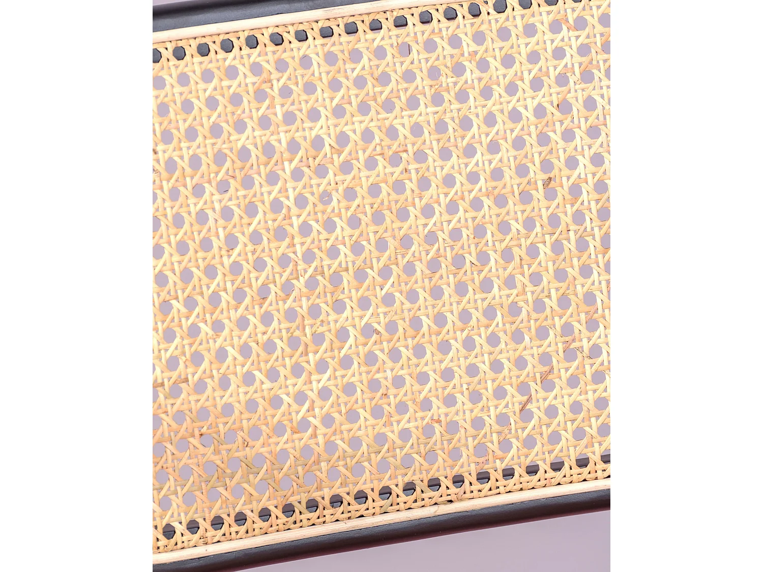 Cadeira retro em rattan e madeira de faia com braços - Cesca - Preto