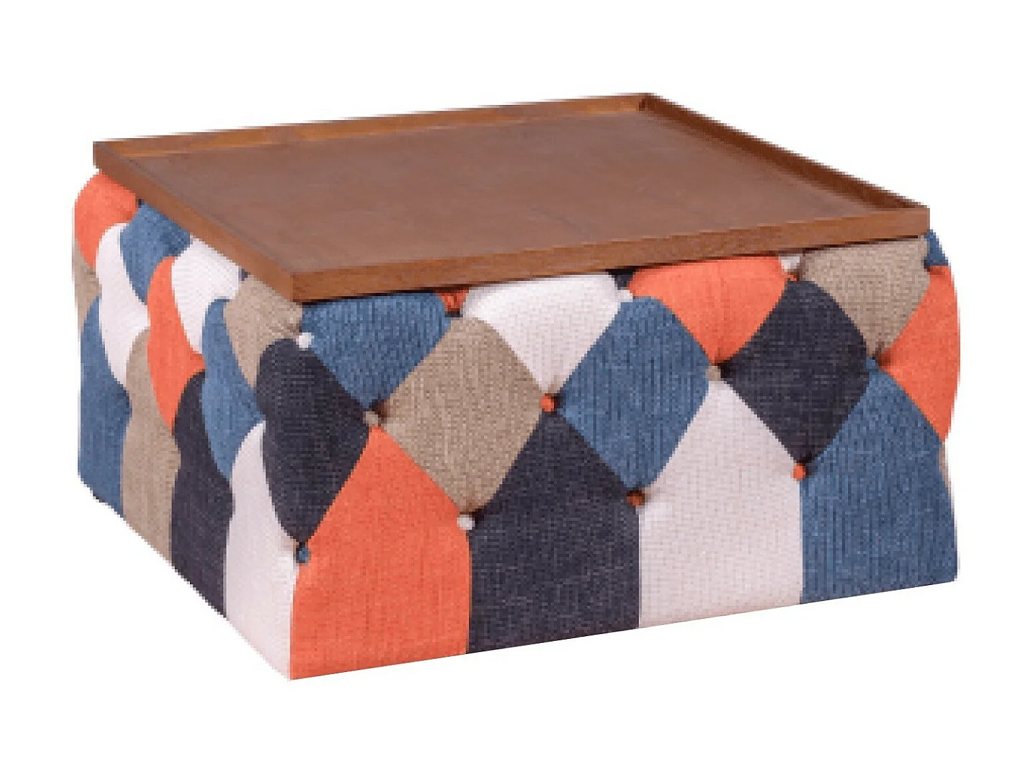 Table basse rembourrée patchwork - Chesterfield - Patchwork
