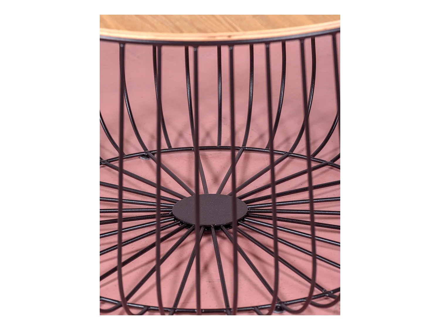 Salontafel in essenhout en gelakt staal - Zürich - Zwart