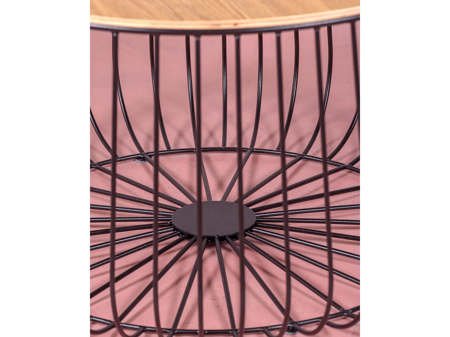 Table basse en bois de frêne et acier laqué - Zurich - Noir