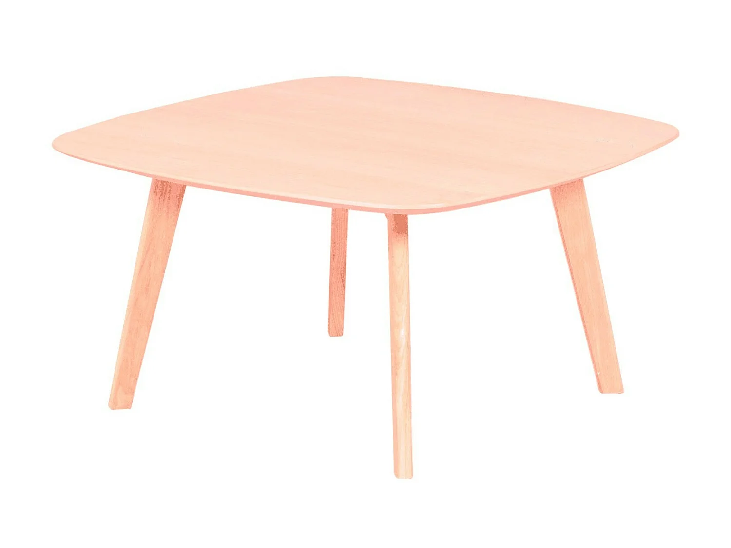 Mesa auxiliar cuadrada en madera de roble (80x80) - Northpole - Roble