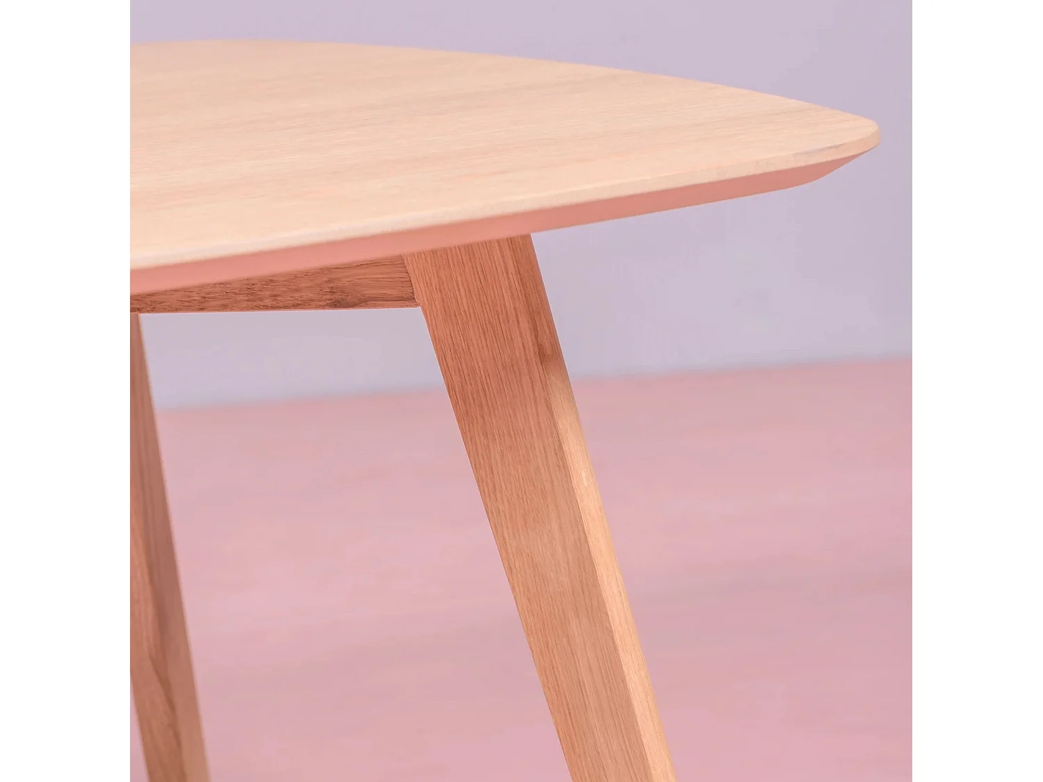 Mesa auxiliar cuadrada en madera de roble (80x80) - Northpole - Roble