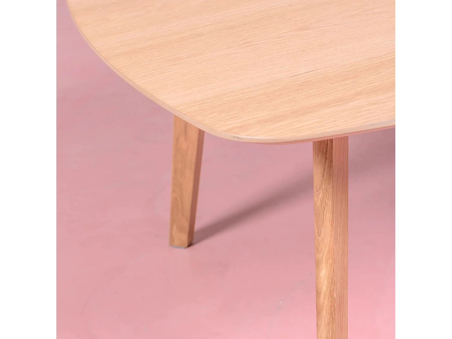 Table d'appoint carrée en bois de chêne (80x80) - Northpole - Chêne