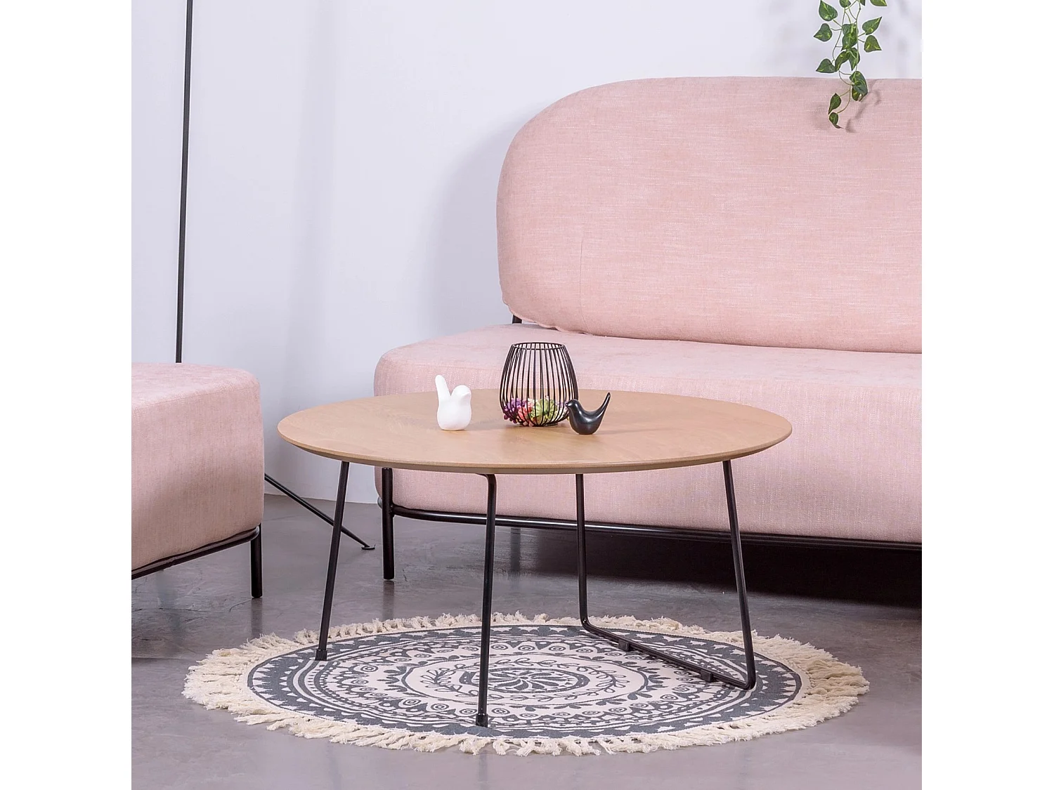 Runder Couchtisch aus Eichenholz (80 cm) - Modin - Eiche