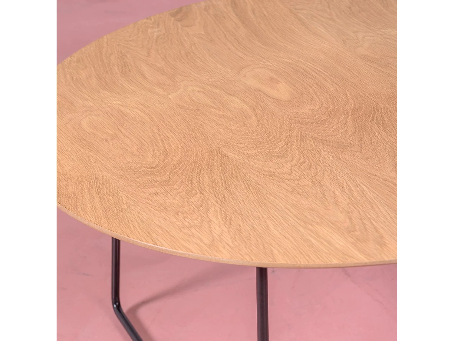 Runder Couchtisch aus Eichenholz (80 cm) - Modin - Eiche