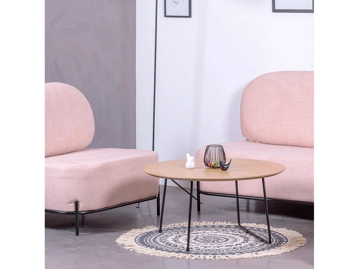 Runder Couchtisch aus Eichenholz (80 cm) - Modin - Eiche