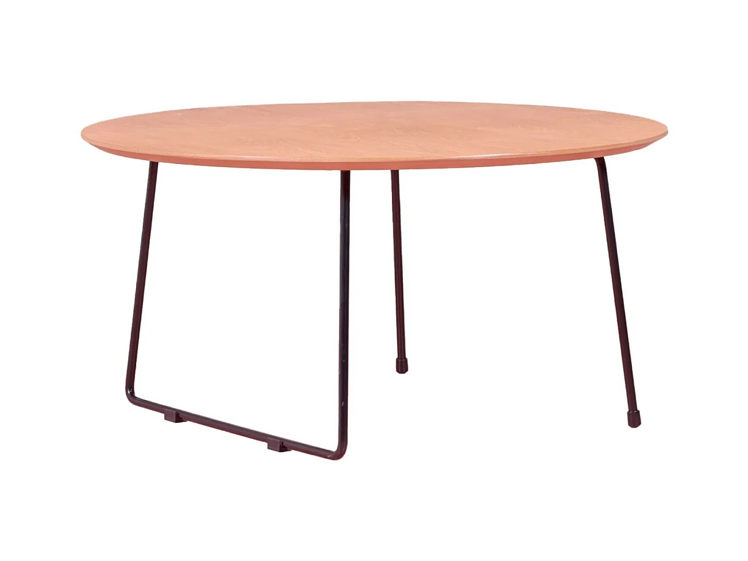 Table basse ronde en bois de chêne (80cm) - Modin - Chêne
