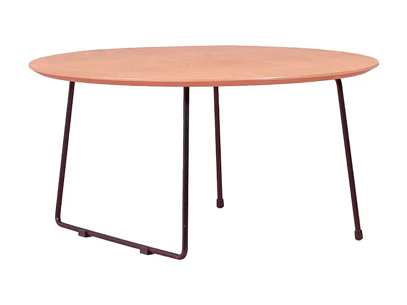 Ronde eikenhouten salontafel (80cm) - Modin - Eik