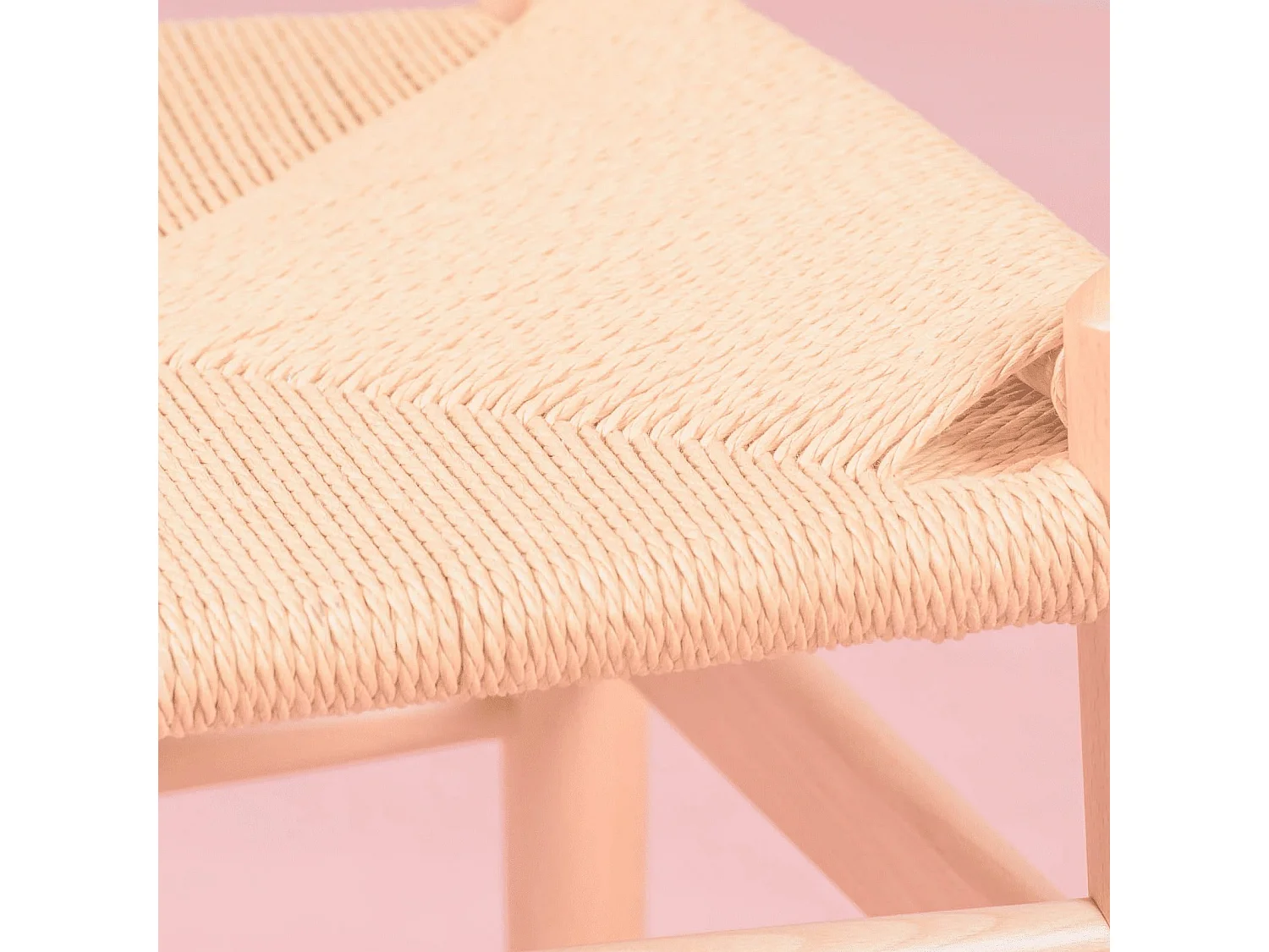 Silla nórdica en madera de haya natural y cuerda ecológica - Wish - Haya natural