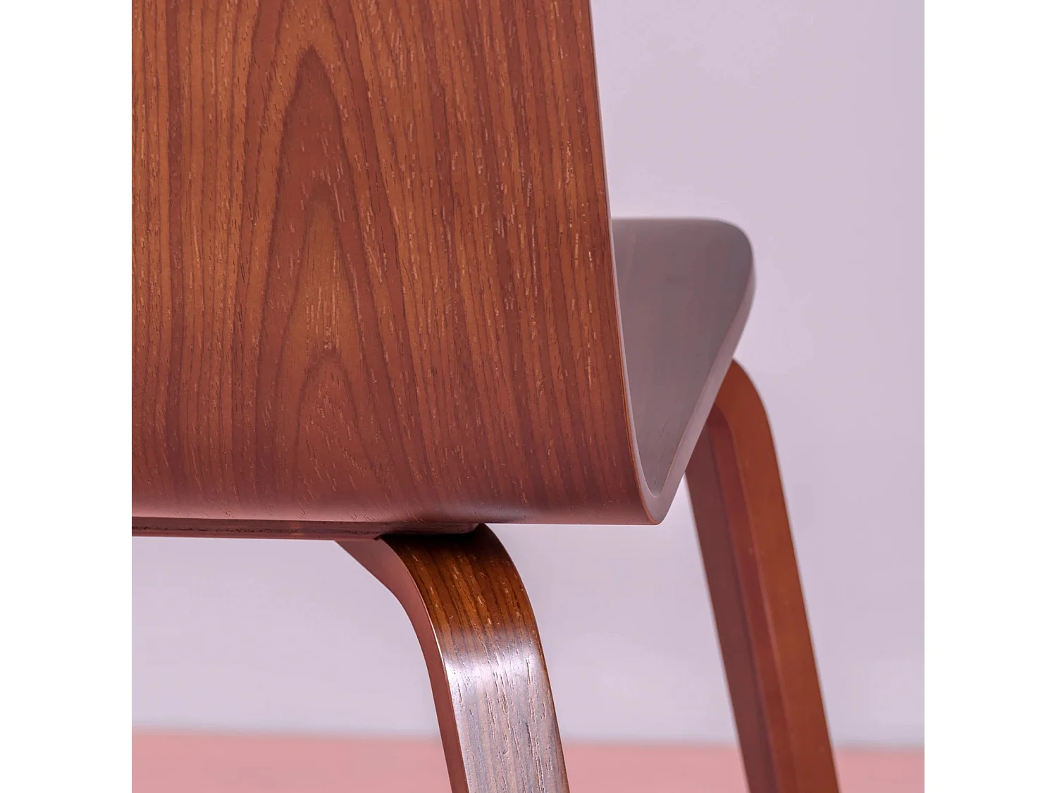 Skandinavischer Designstuhl aus Walnuss holz - Hut - Nussbaum