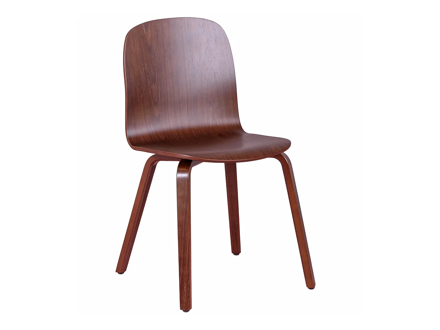 Chaise design scandinave en bois de noyer - Hut - Noyer