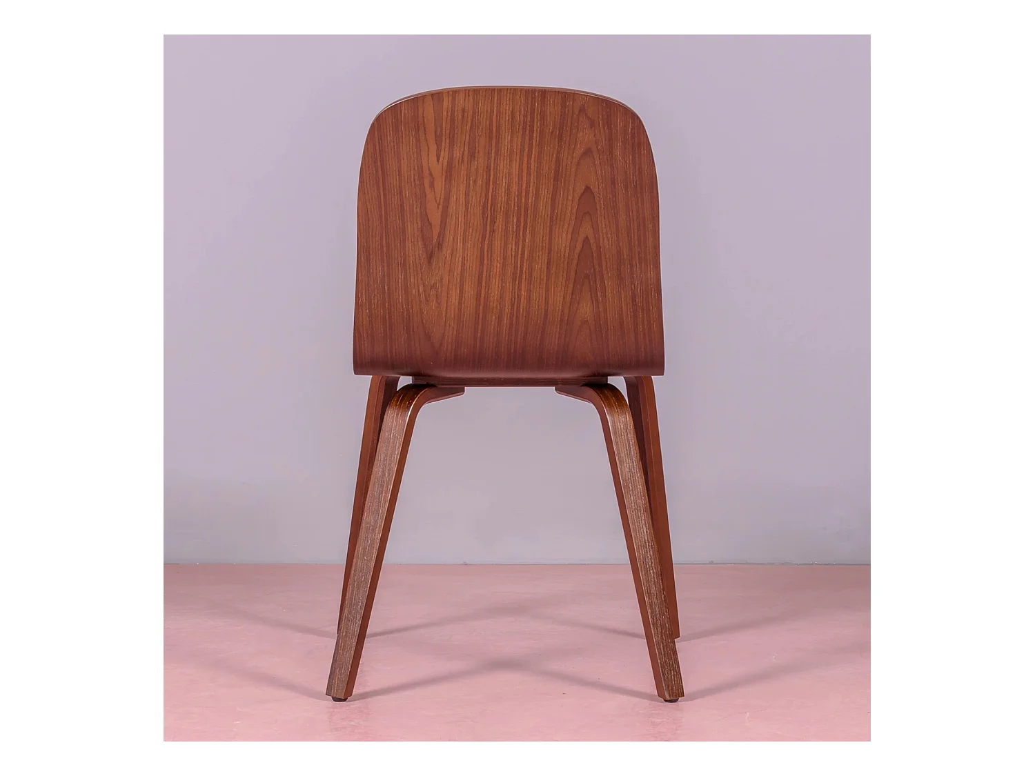 Chaise design scandinave en bois de noyer - Hut - Noyer