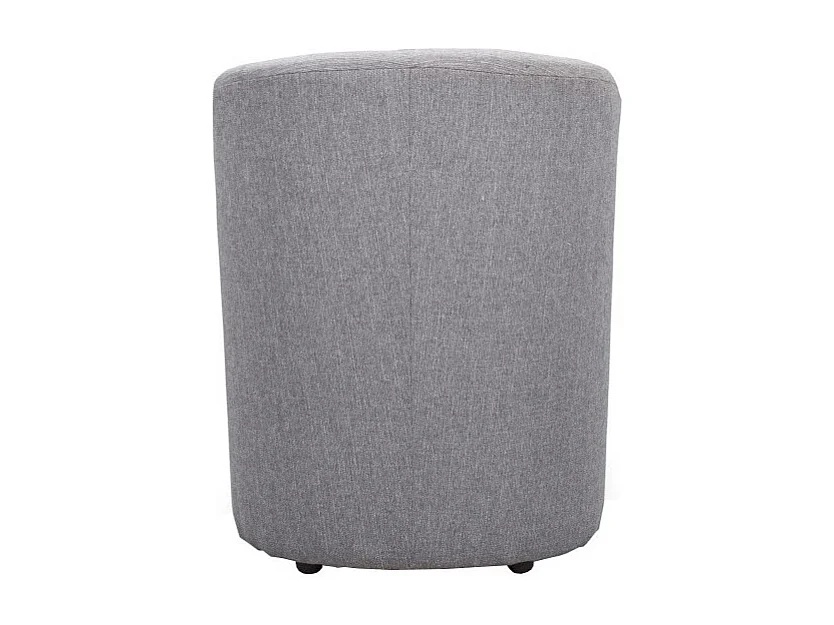 Fauteuil cabriolet arrondi en tissu gris design contemporain - CABRI