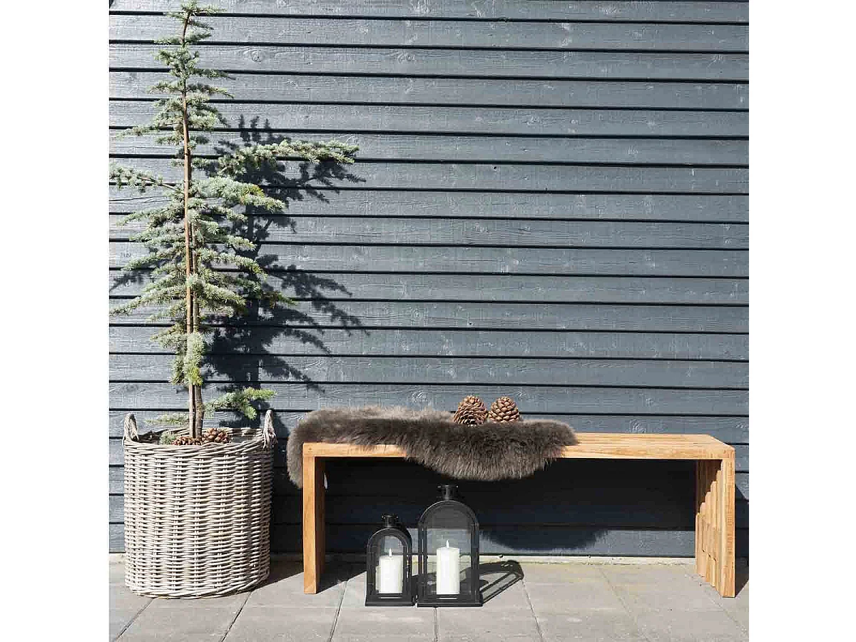 ORCHETA - Banc 140cm en Peuplier Massif Naturel