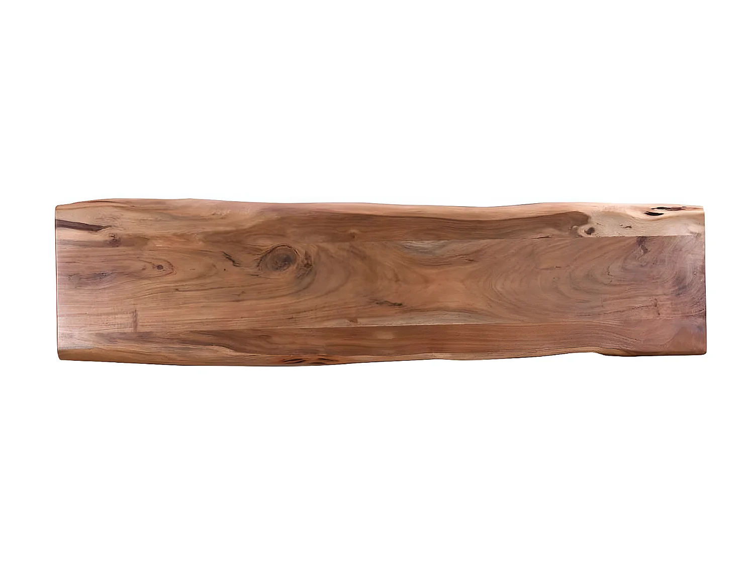 JAIPUR - Banc 160cm Acacia et Métal Chromé Piètement U