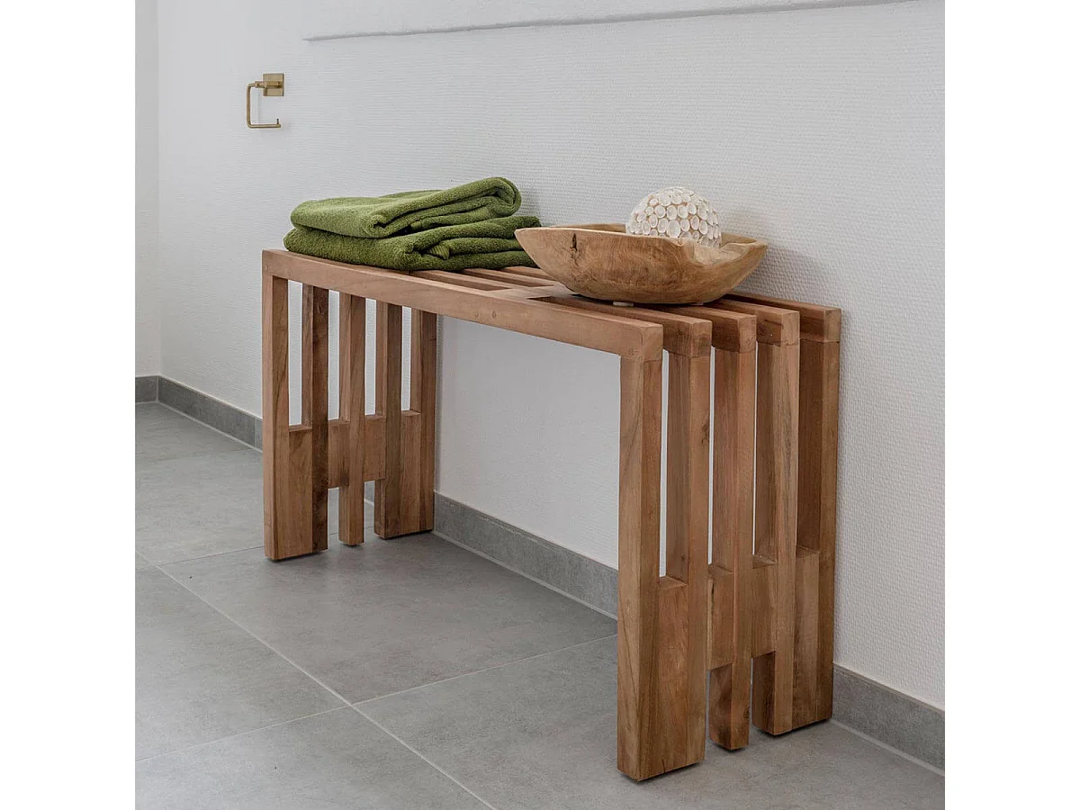 ORCHETA - Banc 90cm en Peuplier Massif Naturel