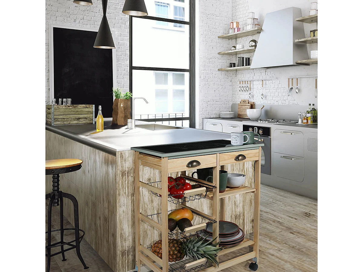 DRAGAN - Desserte à Roulettes Multi-Rangement