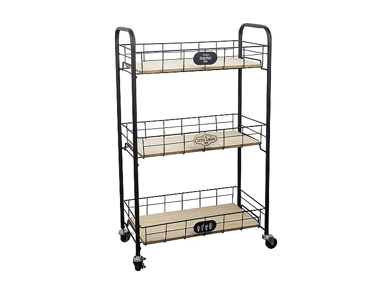 DELIZIA - Desserte à Roulettes 3 Bacs