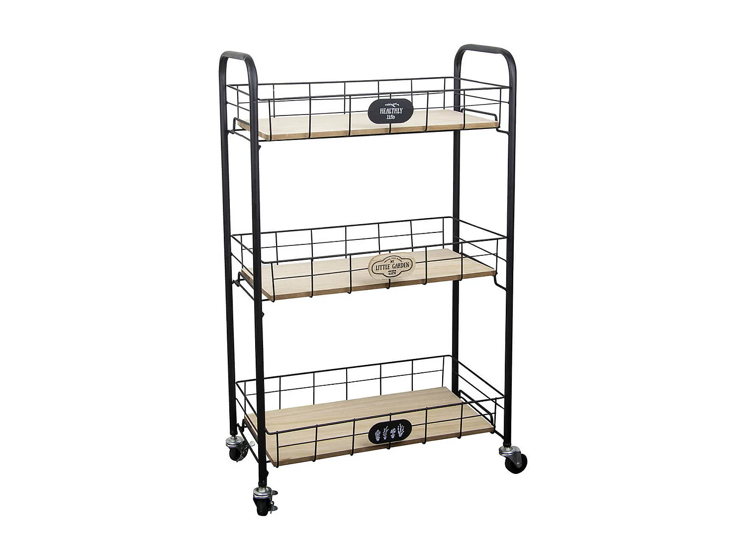 DELIZIA - Desserte à Roulettes 3 Bacs