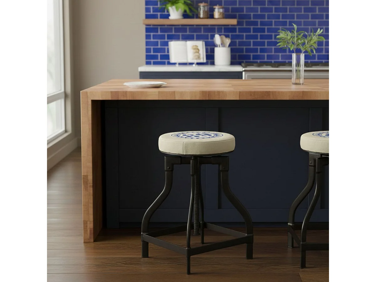 VALBERT - Tabouret à Crémaillère