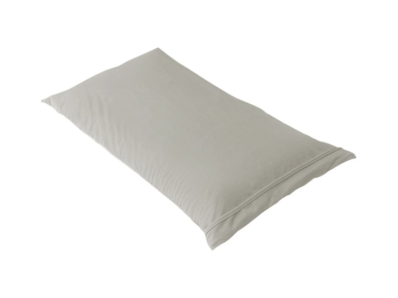 FRESH - Taie d'Oreiller 60x60cm Taupe Imperméable et Respirante
