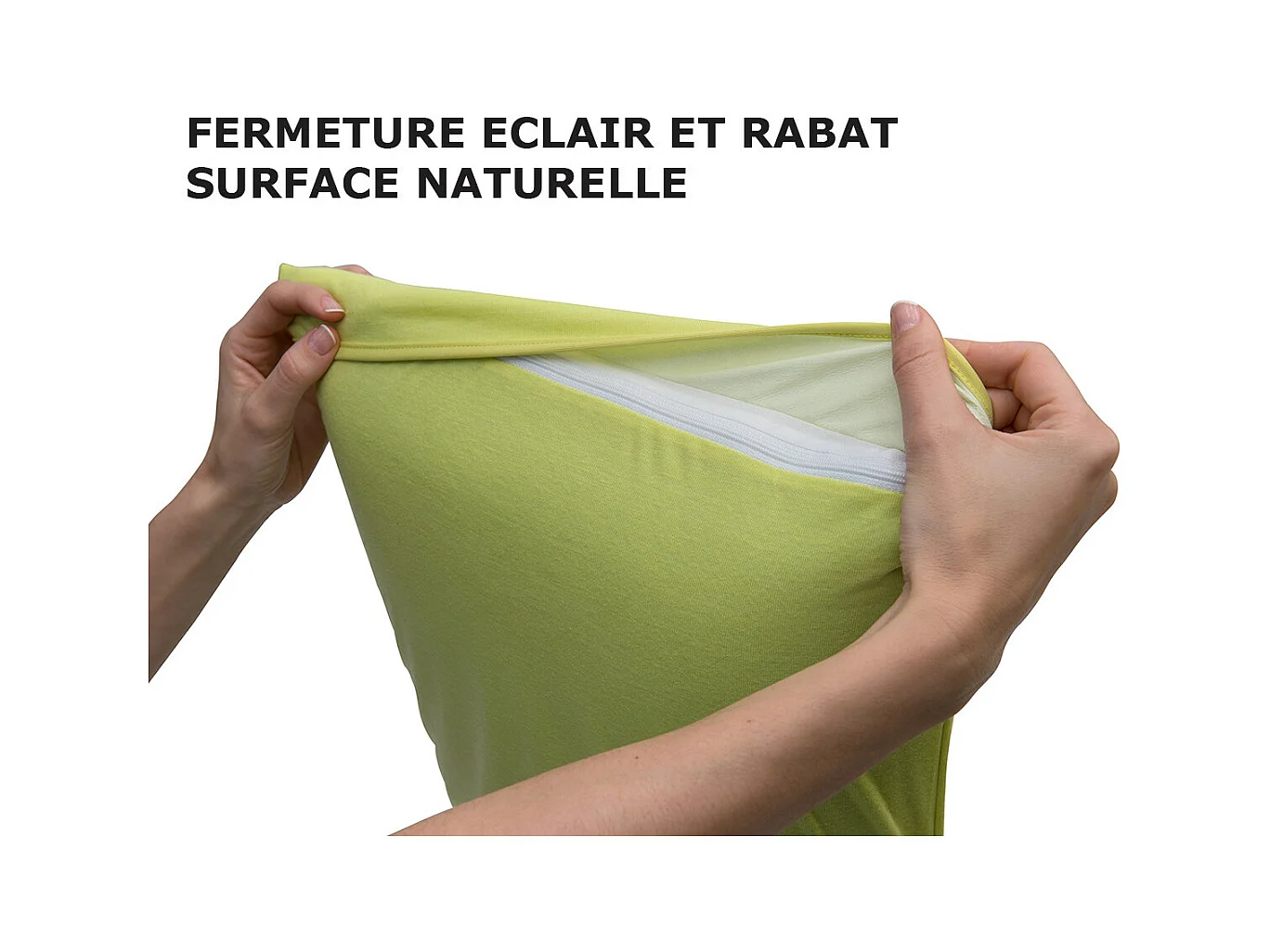 FRESH - Taie d'Oreiller 65x65cm Noire Imperméable et Respirante