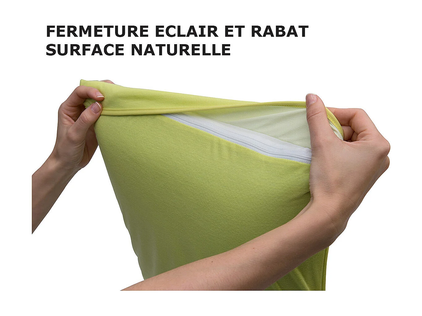 FRESH - Taie d'Oreiller 65x65cm Grise Imperméable et Respirante