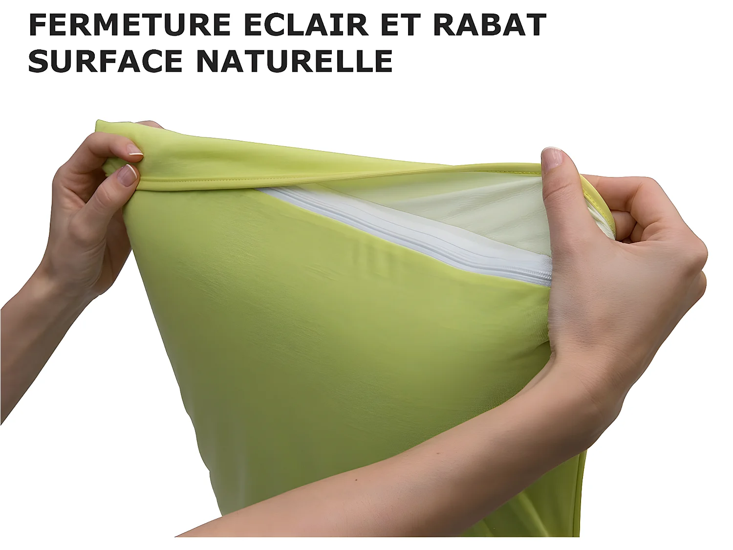 FRESH - Taie d'Oreiller 60x60cm Blanche Imperméable et Respirante