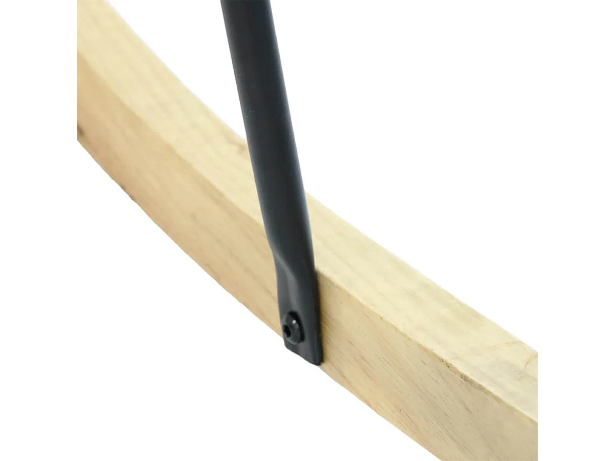 POHJA - Fauteuil à Bascule Gris Dossier Capitonné