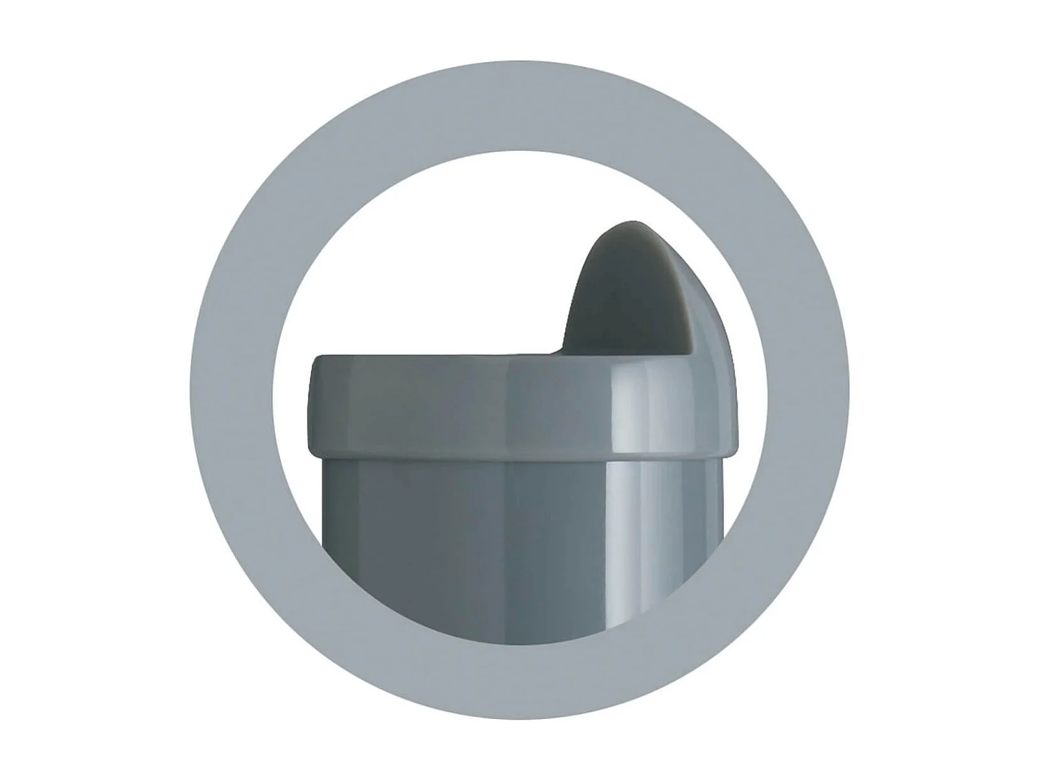 TITANIUM - Jeu de 4 Pieds H22cm Gris pour Cadre à Lattes