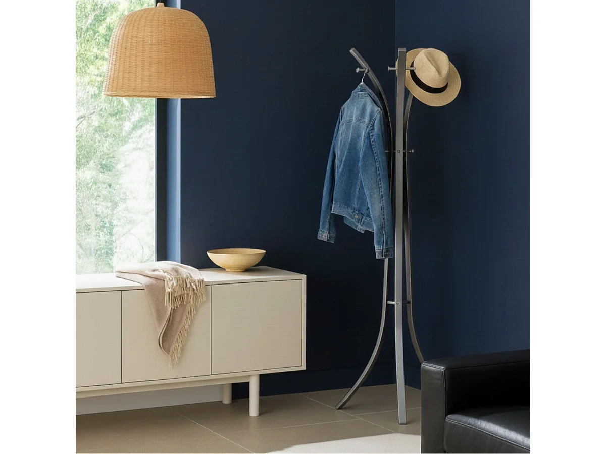 POTHIN - Portemanteau Chromé et Acier Gris