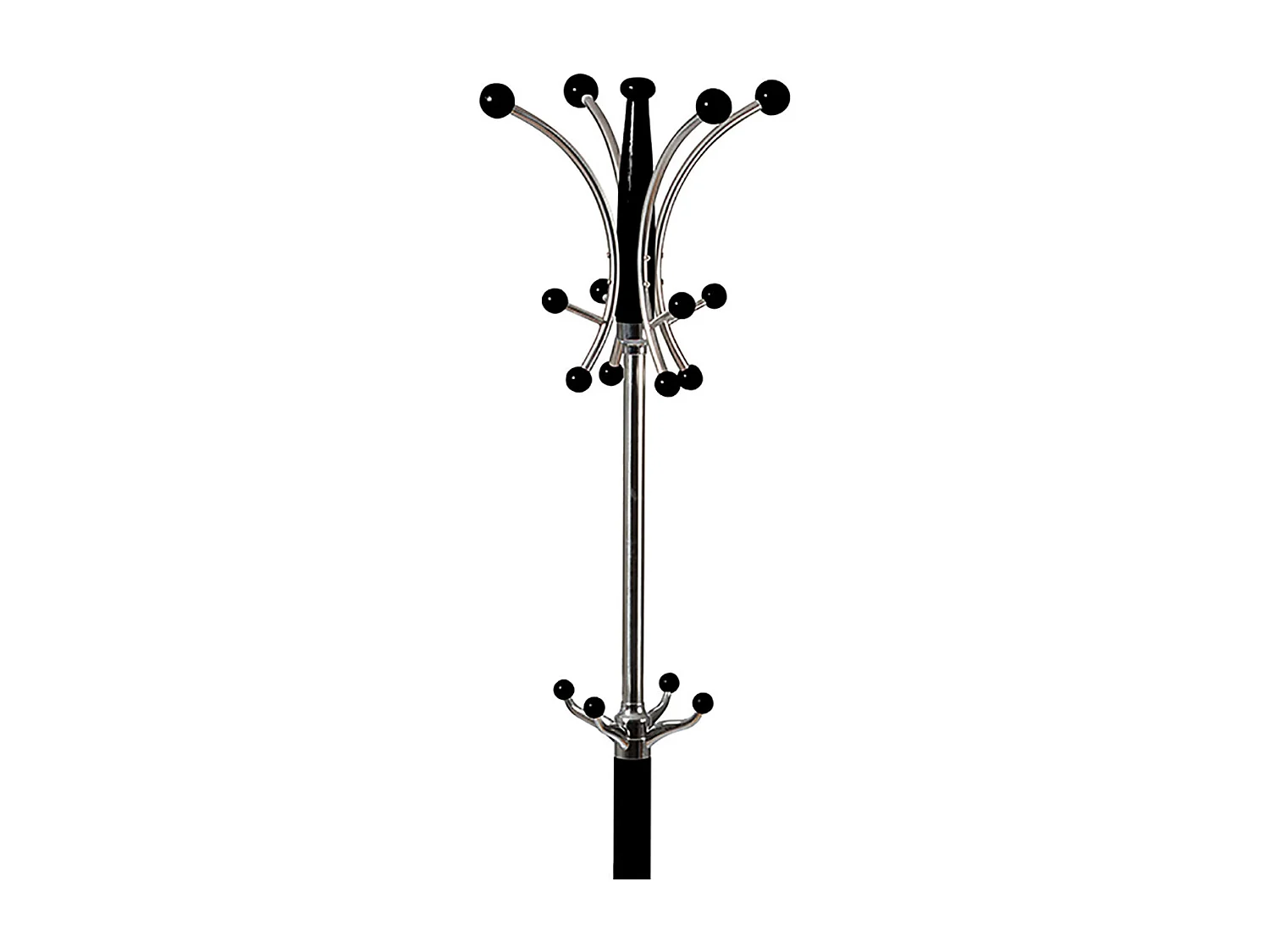 COLOMBE - Portemanteau Bois Massif Noir et Chrome