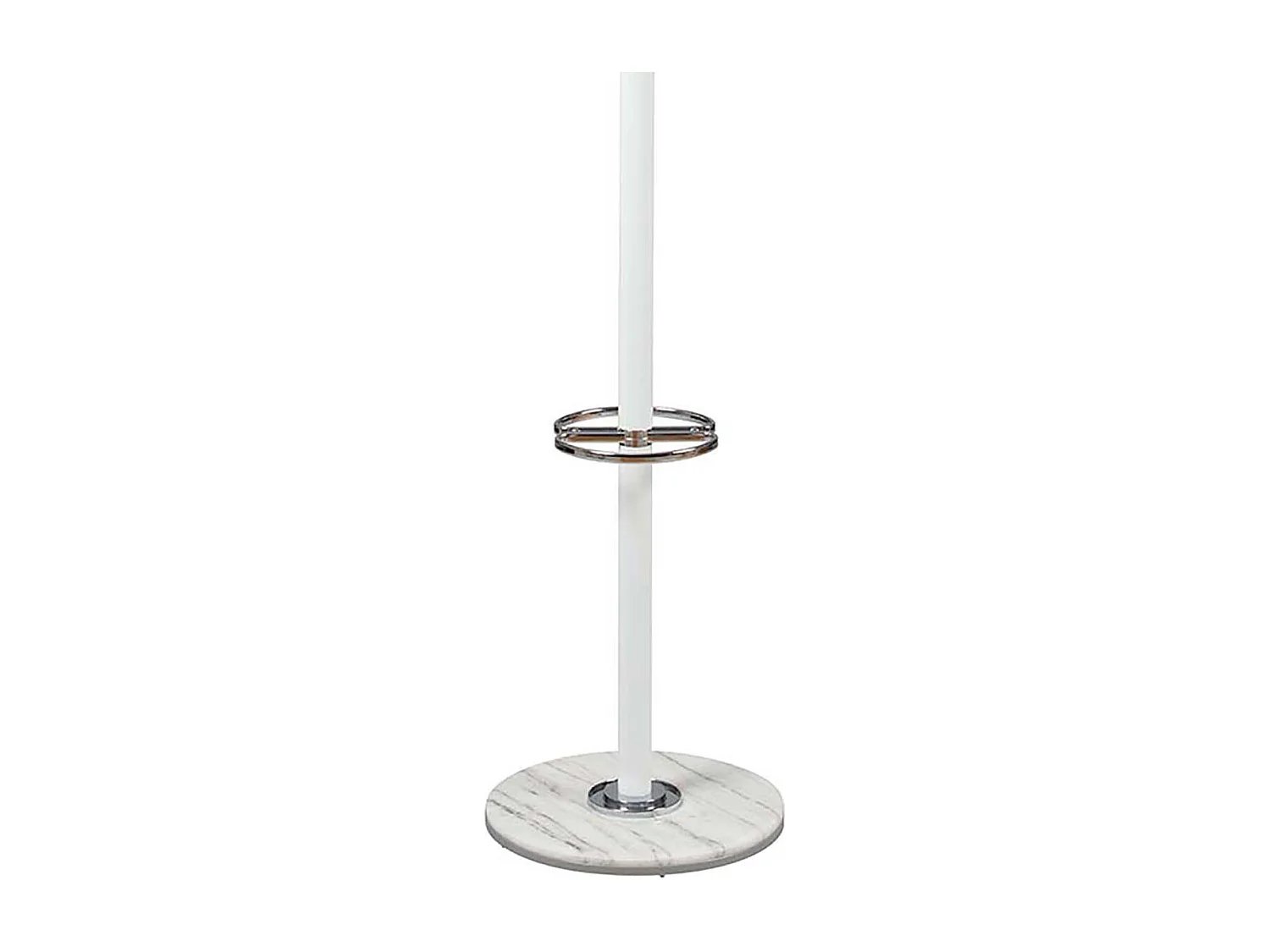 COLOMBE - Portemanteau Bois Massif Blanc et Chrome