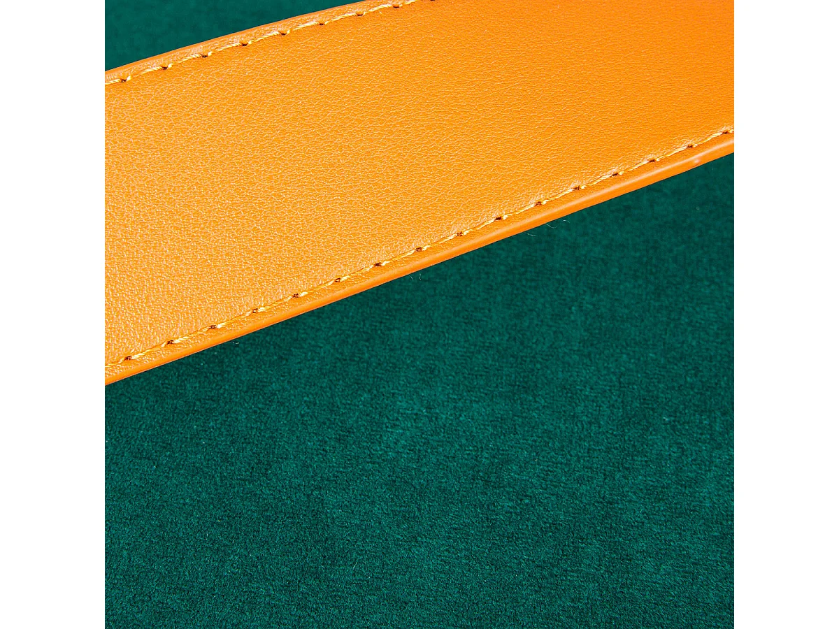 PRIYA - Pouf avec Coffre et Lanière Vert