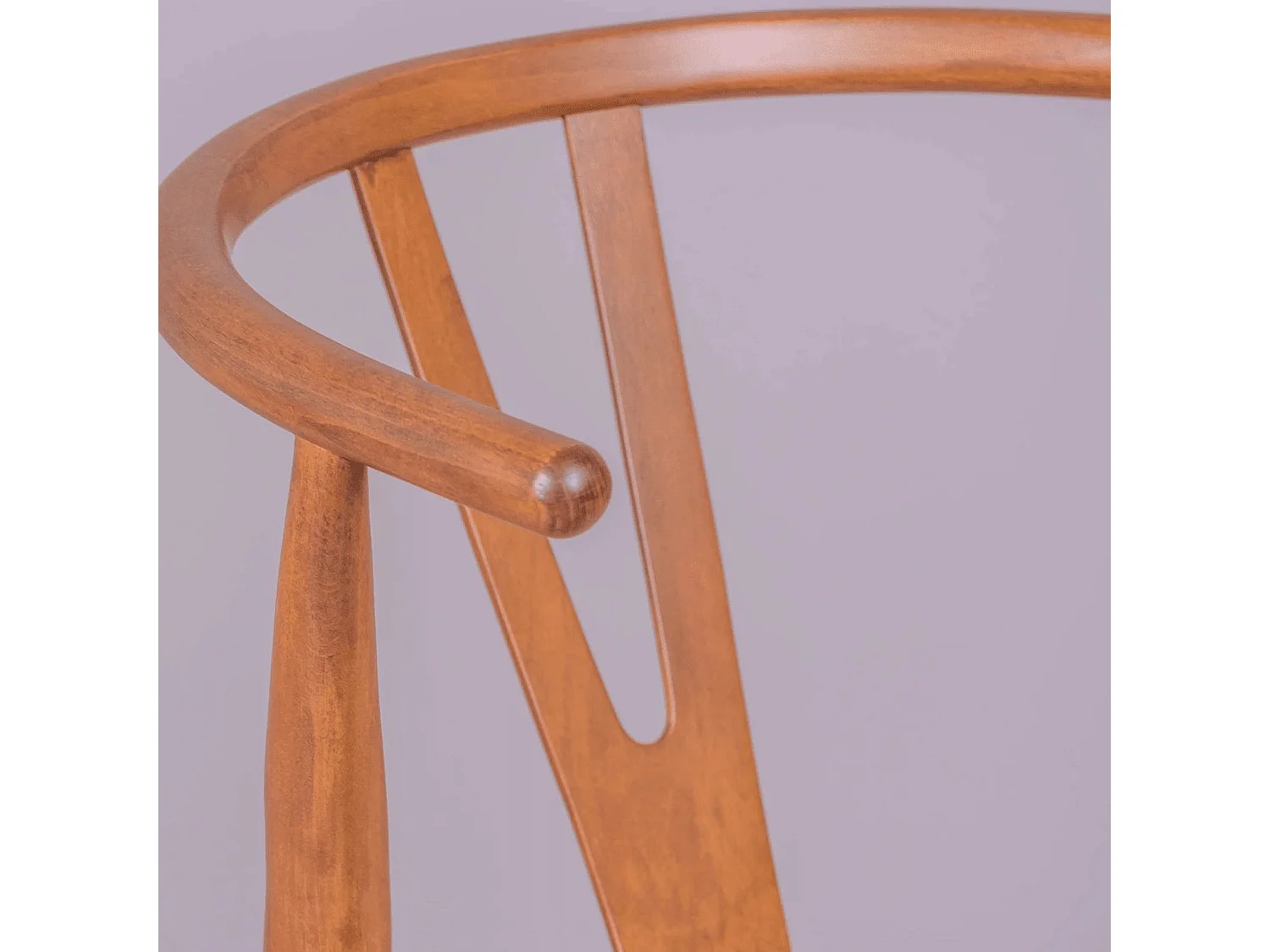 Chaise scandinave en bois de noyer et corde écologique - Wish - Noyer