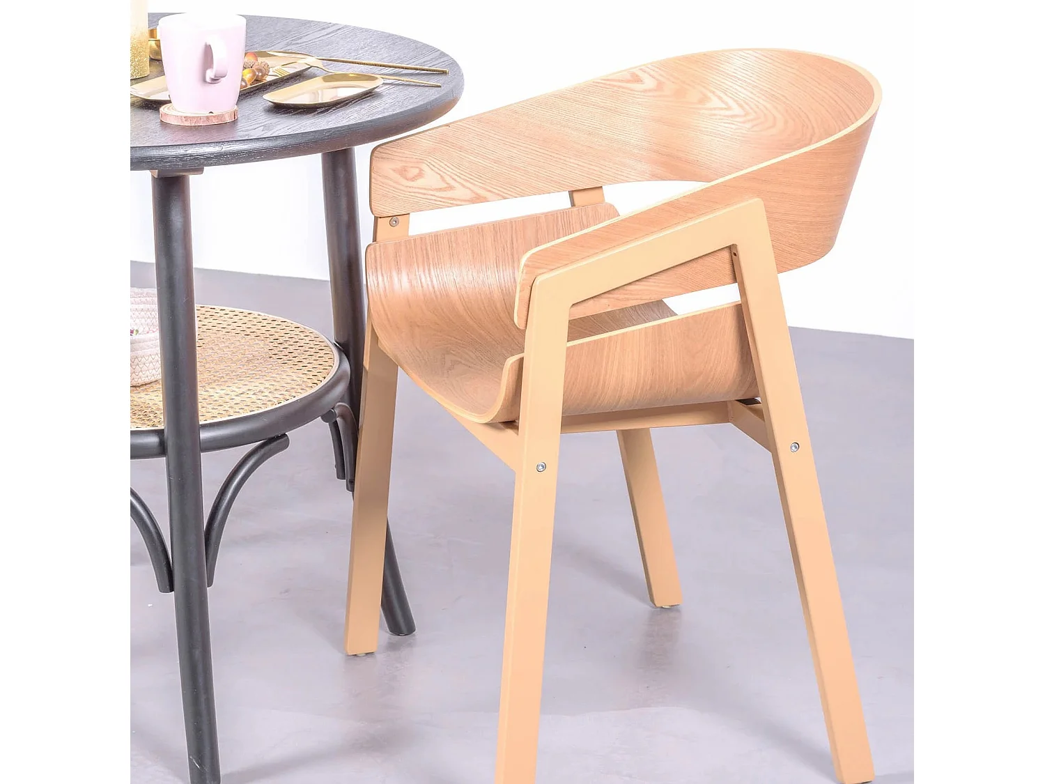 Chaise de salle à manger en bois de frêne naturel - Soho - Frêne naturel