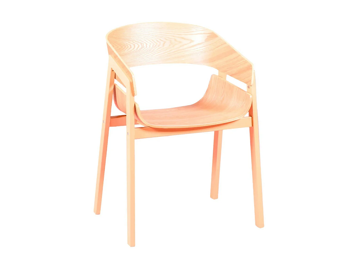 Chaise de salle à manger en bois de frêne naturel - Soho - Frêne naturel