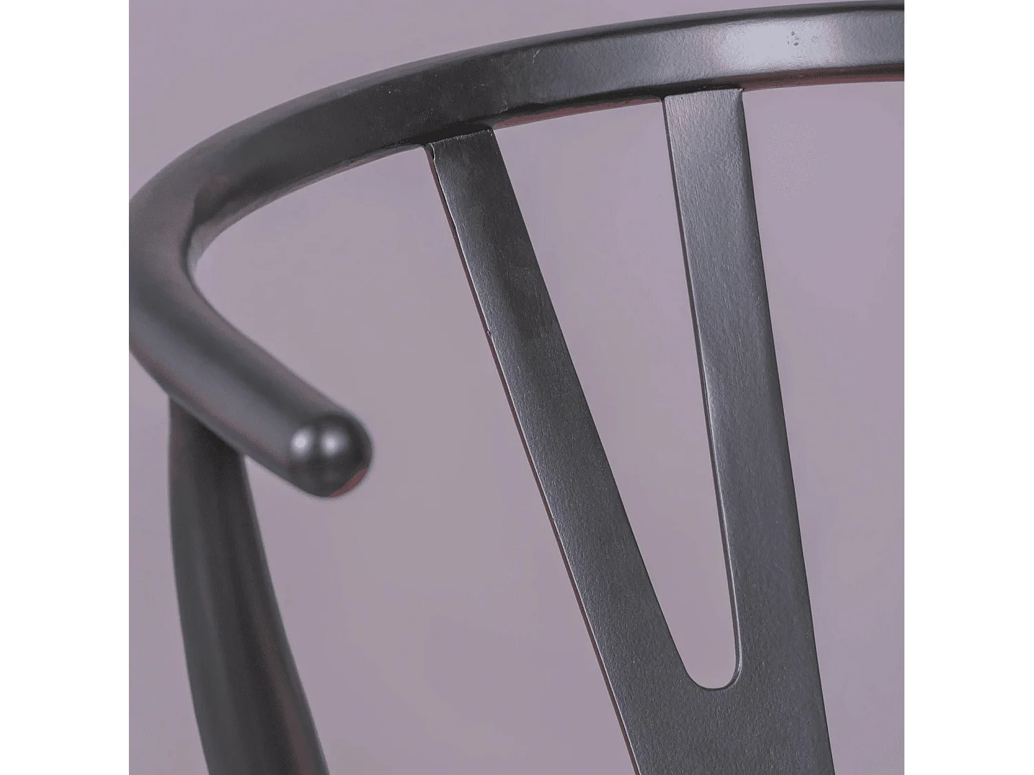 Cadeira escandinava em madeira de faia colorida e corda ecológica - Wish - Preto