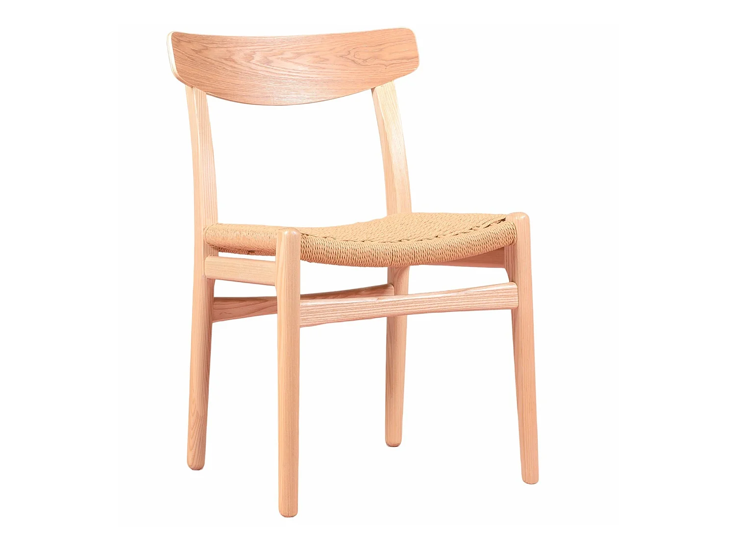 Chaise de salle à manger scandinave en bois de frêne - Liam - Frêne naturel