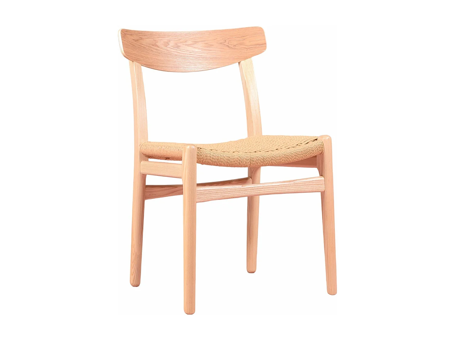 Chaise de salle à manger scandinave en bois de frêne - Liam - Frêne naturel