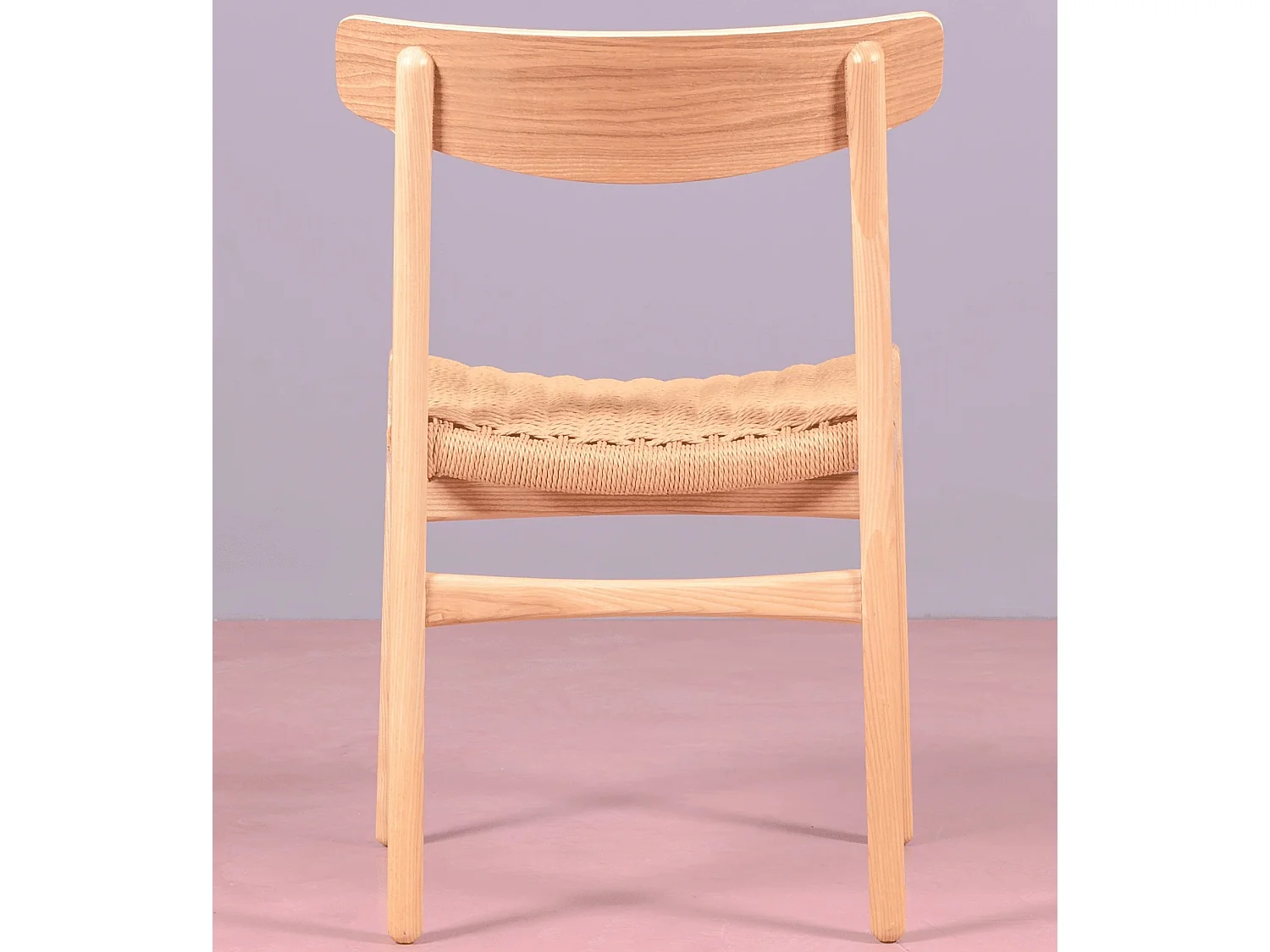 Chaise de salle à manger scandinave en bois de frêne - Liam - Frêne naturel