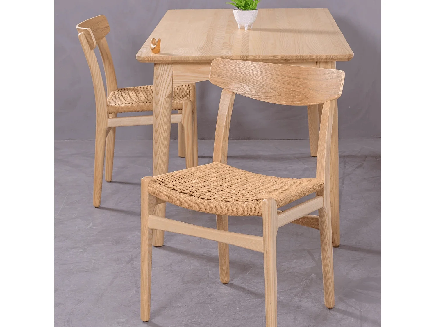 Chaise de salle à manger scandinave en bois de frêne - Liam - Frêne naturel