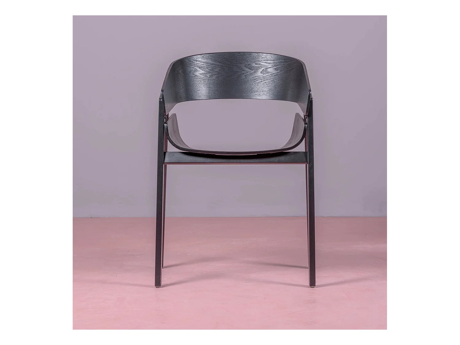 Cadeira de jantar em madeira de freixo natural - Soho - Preto