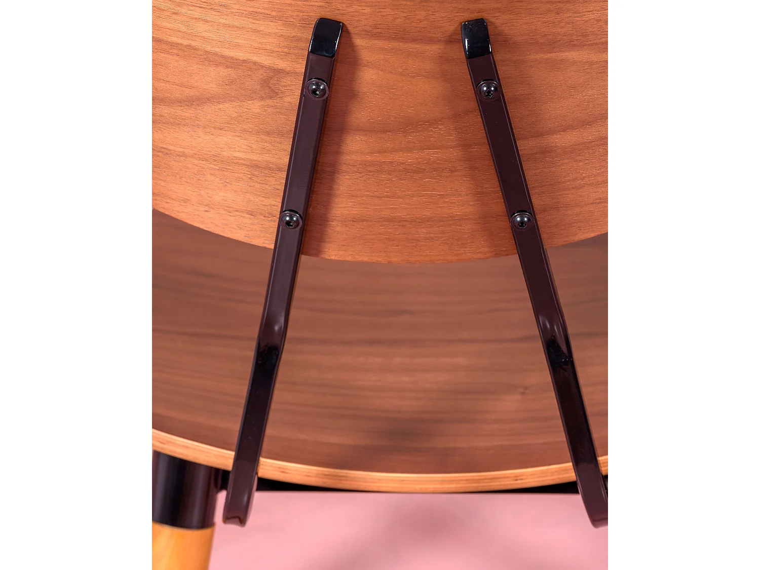 Silla industrial en madera de nogal - Copine - Nogal