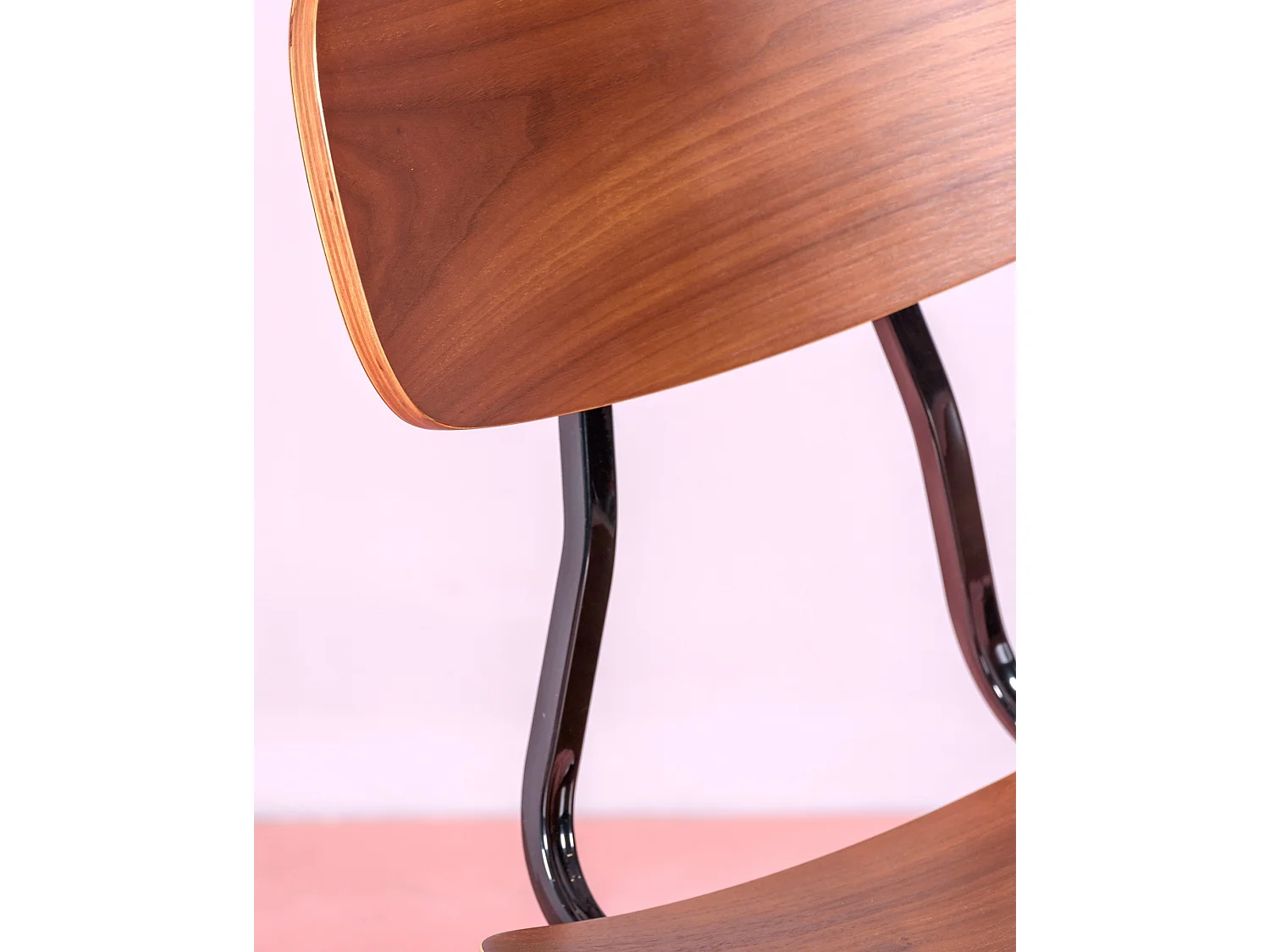 Silla industrial en madera de nogal - Copine - Nogal