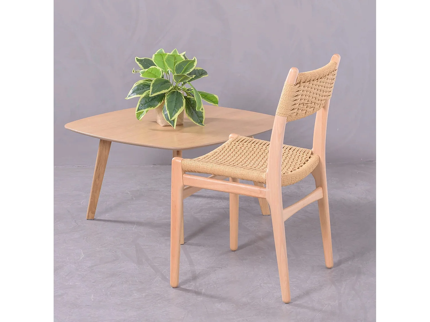 Scandinavische eetkamerstoel van beukenhout - Liam - Natuurlijke beuk