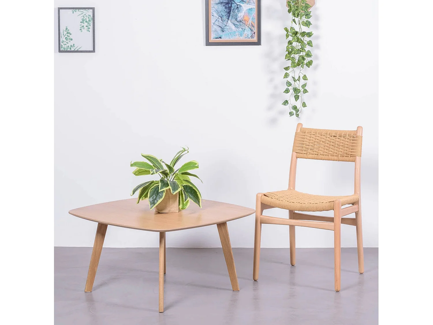 Scandinavische eetkamerstoel van beukenhout - Liam - Natuurlijke beuk